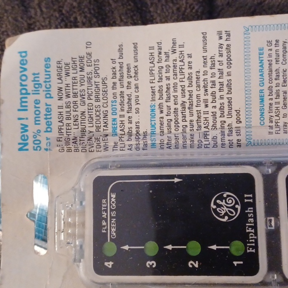 Vintage GE Flip Flash II Camera Flash Bulb Bar - Picture 4 of 5
